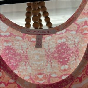 Victoria's Secret Pink and Cream Patterned Top